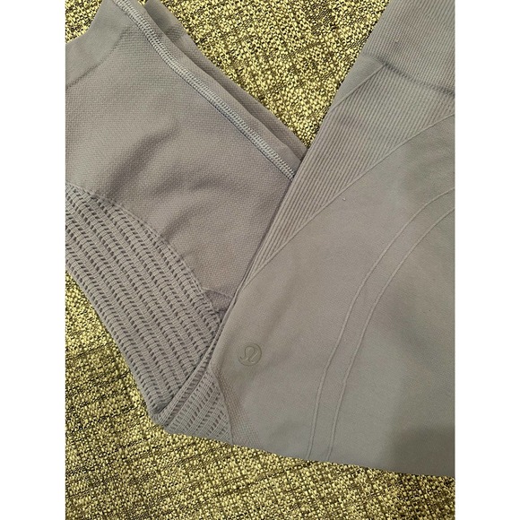 Peri Purple Lululemon seamless flow and grow crop leggings - Picture 7 of 9